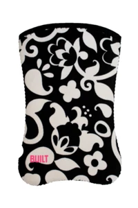 BUILT Kindle SLEEVE Black White FLORAL Inner PINK Neoprene Blend SLIM - Picture 1 of 1