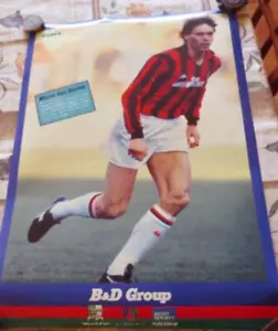 Rare Marco van Basten Famous Soccer Player Poster Milan Ajax Golden Ball Winner - Picture 1 of 5