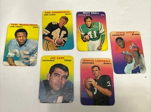 Lot 6 1970 Topps Super Glossy Little Lamonica McCullouch Snell Abramowicz Kapp - Picture 1 of 14