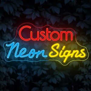 Free Design Custom Neon Sign Light Lamp Personalized Custom Made Customize Decor