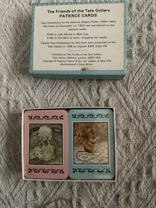 Beatrix Potter Mini Playing Cards Double Pack - Friends of Tate Gallery Patience - Picture 1 of 7