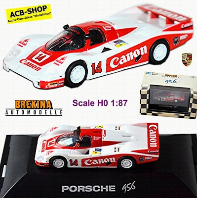 Porsche 956 Canon Lemans 1983 8.Pl. #14 Palmer Limido Lloyd 1:87 Brekina 16102 - Immagine 1 di 4