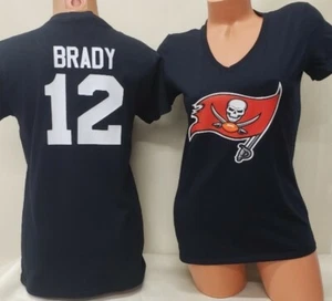 20827 Womens Apparel TAMPA BAY BUCCANEERS "Eligible Receiver" V-Neck Shirt BLACK - Picture 1 of 6