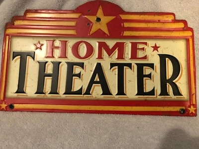 METAL HOME THEATER OPEN ROADS HOME ACCENTS SIGN - Image 1 of 4