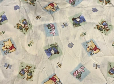 M9 *WOW* Sábana Ajustable Cuna Amarilla Disney Winnie the POOH Cama Niño De Colección Foto 1 de 3