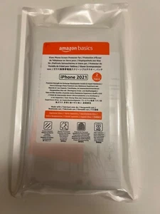 Tempered Glass Screen for iPhone 13 X 2 Pack Amazon Basics - Picture 1 of 6