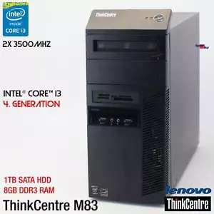 IBM LENOVO THINKCENTRE M83 10BE I3 Computer PC 1TB HDD 8GB RS-232 Windows 10 - Picture 1 of 5