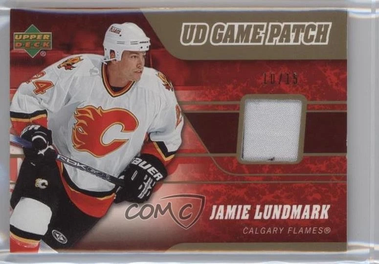 2006-07 Upper Deck UD Game Jersey Patch /15 Jamie Lundmark #J-LU Patch - Image 1 of 2
