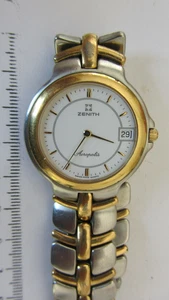 ZENITH ACROPOLIS QUARTZ VINTAGE SWISS WATCH , NE FONCTIONNE PAS , POUR REVISION - Picture 1 of 6