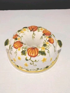 Temptations Tara Thanksgiving Fall Old World Pumpkin Patch Bundt Cake Pan Lid  - Picture 1 of 11