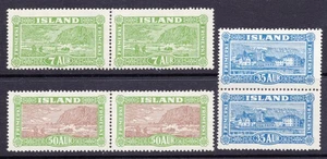 Iceland 144, 147, 148 MH/MNH 1925 issue pairs CV $528.65 - Picture 1 of 1