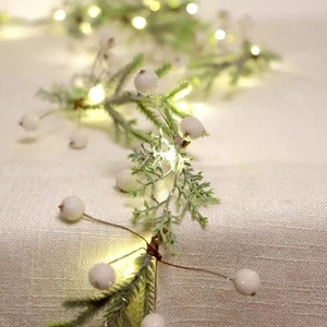 Christmas Fairy Lights 25LED 6.5FT, USB Garland Warm White w/ Remote Fast Ship! - Picture 1 of 8