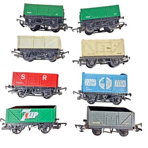 Rack 8 Hornby calibre OO modelo vagones de ferrocarril colección carga clásica y marcas. - Imagen 1 de 19