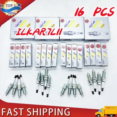 Set of 16 PCS Laser Iridium Spark Plugs ILKAR7L11 for Mazda CX-30 CX-5 NGK 94124 - Image 1 of 4