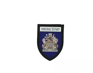 Patch printed embroidery souvenir shield crest city travel bridgetown barbados - Bild 1 von 1