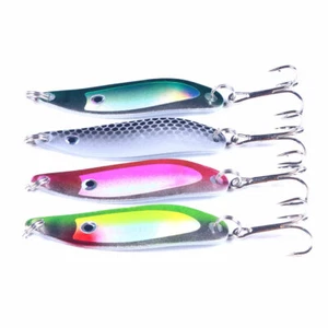 4pcs Lot Fishing Spinner Spoon Bait Metal Crankbait Lures Bass Tackle 5cm/6.5g - Picture 1 of 7