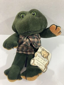Boyds Bears in the Attic Frog Ezra R. Ribbit plush w/Tag 7" - Picture 1 of 3