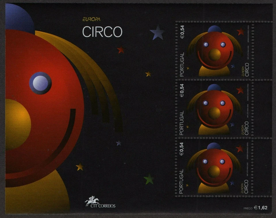 PORTUGAL, SCOTT # 2490, HOJA RECUERDO MNH - PAYASO EUROPA AÑO 2002 Foto 1 de 1