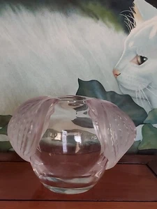 RARE LALIQUE CRISTAL " SAN DIEGO " VASE. SIGNED EXCL COND MARC LALIQUE VINTAGE - Picture 1 of 16