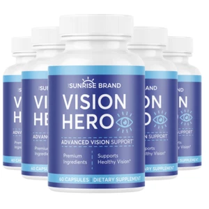 Vision Hero Advanced Vision Support 5 Bottles 300 Capsules - Picture 1 of 3
