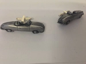 German "Nr1"Prototype 3D cufflinks classic car pewter effect cufflinks ref185 - Picture 1 of 1