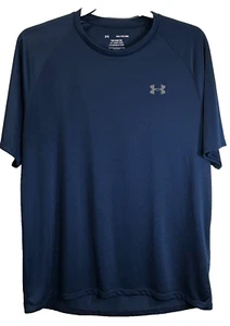 Camisa Under Armour Para Hombre XXL Azul UA Logo Tech Camiseta Entrenamiento Atlético Corto SL - Imagen 1 de 9