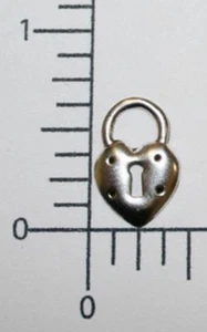 16344 12 piezas plata mate oxidada Vict. Heart Lock Joyería Hallazgo OFERTA - Imagen 1 de 1