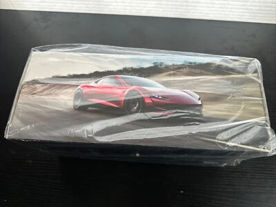 Official Genuine Tesla Roadster 1/18 Scale Diecast Car Model Collectible Toy RED - Image 1 of 4