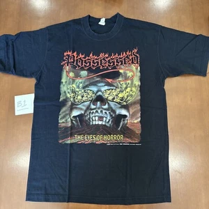 Vintage seltenes offiziell lizenziertes POSSESSED "THE EYES OF HORROR" T-Shirt Herren L - Bild 1 von 10