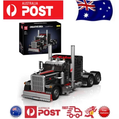 Mould King Technic American Heavy Truck Model Building Blocks Black 1797pcs Gift Foto 1 de 4