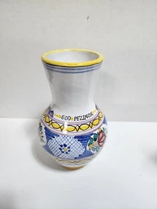 Vintage DK Modra Slovakia Soú Pezinok Pottery Floral Vase 6.5" - Picture 1 of 4