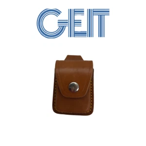Custodia Accendino Pelle con Passante, Marrone, Accessori, 3604ZS, GEIT - Picture 1 of 7