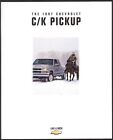 1997 Chevrolet C/K camionnette Cheyenne Silverado 38 pages brochure de vente concessionnaire