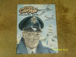Libro da colorare Steve Canyon (SAALFIELD, 1952) 14 pp. Circa 11" x 14" (forma VG) - Foto 1 di 3