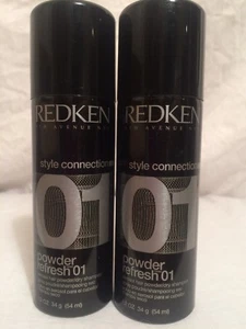 2 Cans REDKEN POWDER REFRESH 01 DRY SHAMPOO 1.2 Oz Travel Size ALL HAIR TYPES - Picture 1 of 3
