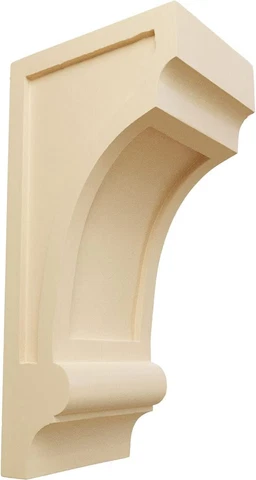 CORW06X07X14DIMA Diane Recessed Wood Corbels, 5 1/2"W X 7"D X 14"H, Maple Cover