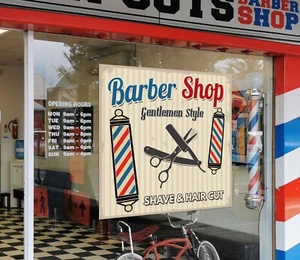 3D Hombre Corte de Cabello K113 Barbería Ventana Pegatinas Vinilo Papel pintado Pared Murales Kay - Imagen 1 de 11