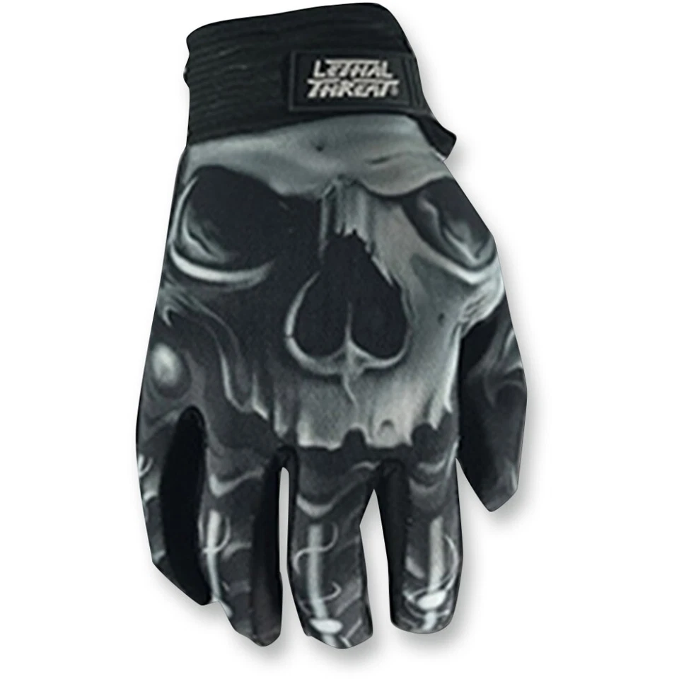 Lethal Threat Skull Gloves (Skull - Black) M - Image 1 of 1