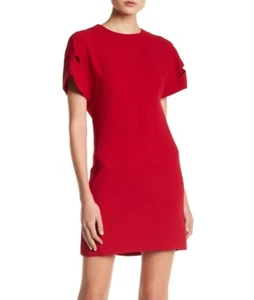 IRO 153236 Women's Hilda Open Back Short Sleeve Dress Red Sz. 36 - Picture 1 of 3