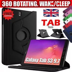 360 Rotating Stand Cover Case For Samsung Galaxy Tab S3 9.7" (T820) Smart - Picture 1 of 29