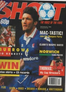 SHOOT 2 January 93 New Year's Special double page colour Norwich City team - Picture 1 of 1