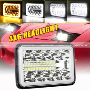 4"x6" LED Headlight Projector Sealed Hi/Lo Angel Eye DRL For Pontiac Firebird - Picture 1 of 11