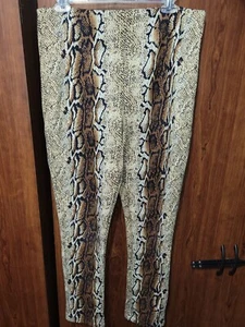 Fashion Nova Schlangenleder Leggings Backzip xl - Bild 1 von 3