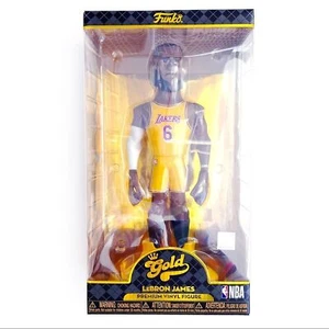 Funko Pop Gold LeBron James LA Lakers Yellow Jersey Figure 12” Tall Doll LBJ - Picture 1 of 4