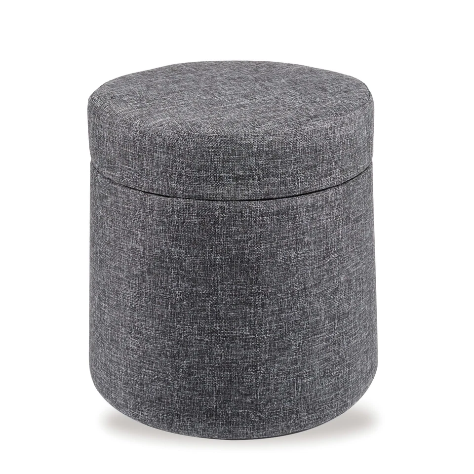 Seville Classics Rocking Wobble Storage Ottoman Footrest Seat Stool 1-pack