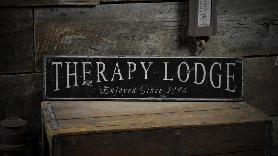 Letrero personalizado de casa de campo o cabaña - letrero de madera vintage rústico hecho a mano Foto 1 de 1