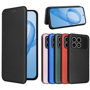 For Xiaomi POCO F8 PRO Carbon Fiber Stand Leather Wallet Phone Case Cover - Picture 1 of 19
