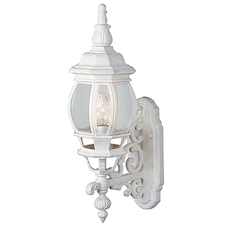 Trans Globe Lighting 4050-wh Rochelle 1 Light 21 Inch White Outdoor Wall Lantern