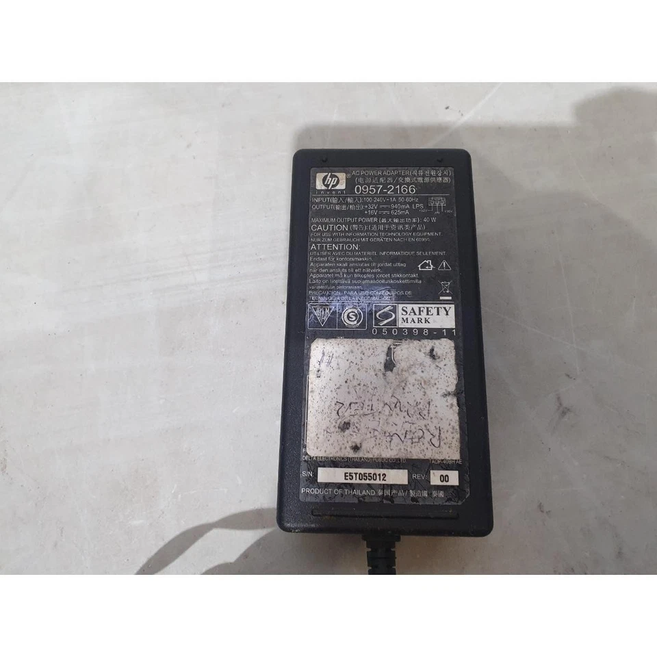 HP 0957-2166 Power Supply AC Adapter Charger Black 32-Volts 940mA for Printers - Image 1 of 4