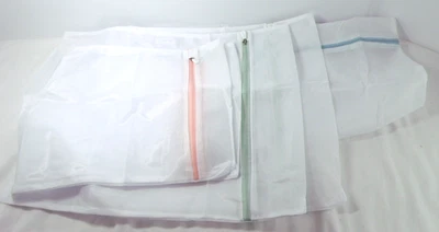 Дорожные сетчатые сумки для стирки деликатная одежда набор из 5 с молниями 3 размера - Изображение 1 из 4